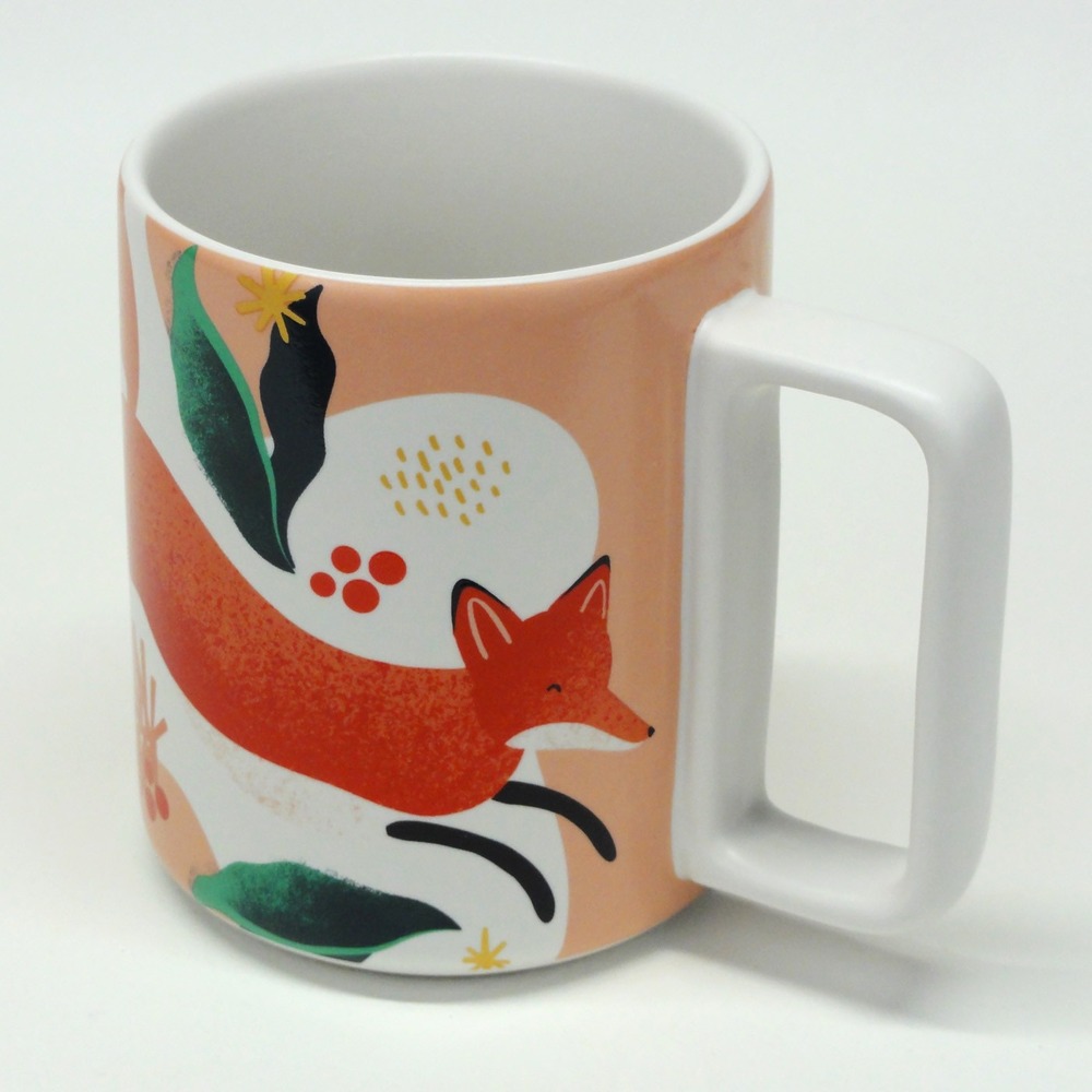 Starbucks 2019 Red Fox Holiday Collection 12oz Ceremic Coffee Mug Cup New - Picture 5 of 8